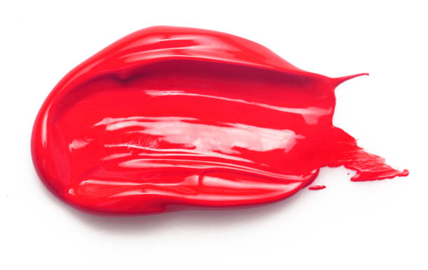 istock Smudged red lipstick isolated on white background 1042487502