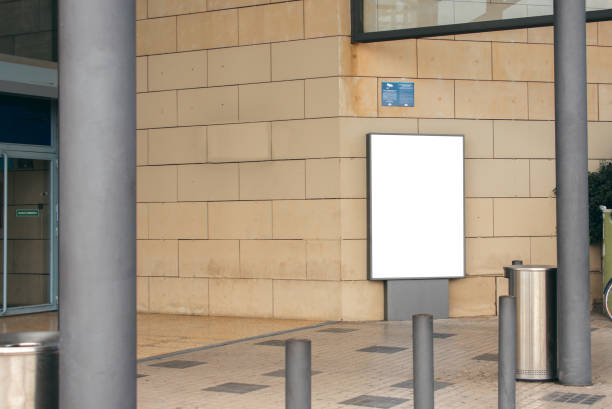 istock Blank billboard at street 1042487714