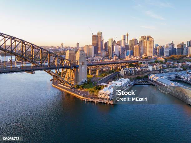 Sydney City Skyline During Sunrise Stock Photo - Download Image Now - Sydney, North, Australia