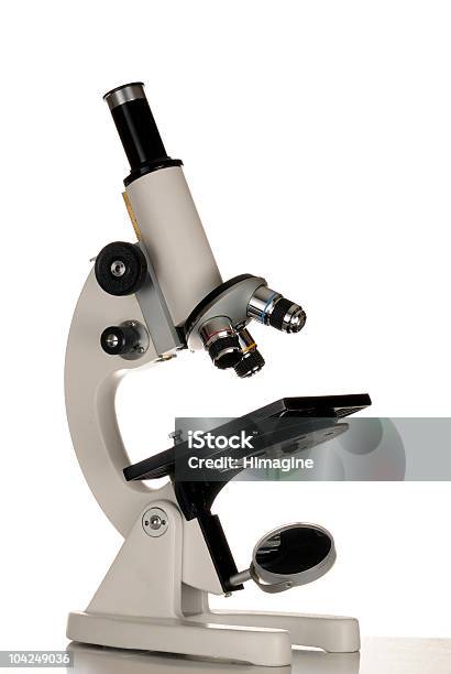 Microscópio De Base - Fotografias de stock e mais imagens de Ampliação - Ampliação, Bactéria, Crescimento
