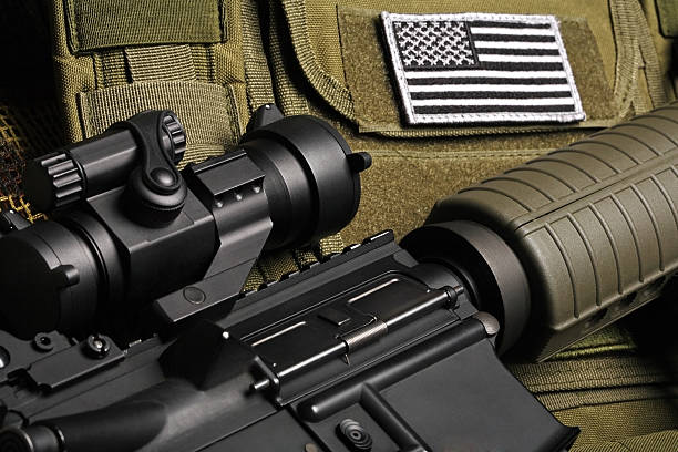 militare ancora life - rifle strategy military m16 foto e immagini stock