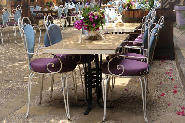 istock Restaurant Tables in Byblos, Lebanon 1042517784