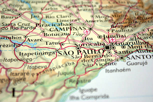 istock Map showing Sao Paolo 104252237