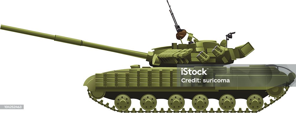 Nowoczesne ciężkie tank - Grafika wektorowa royalty-free (Armata)