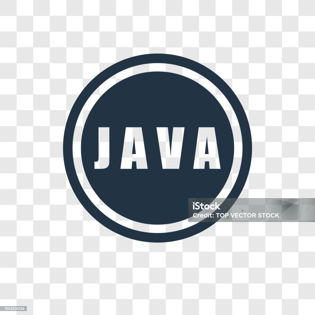 Ikon Vektor Java Terisolasi Pada Latar Belakang Transparan Desain Logo ...