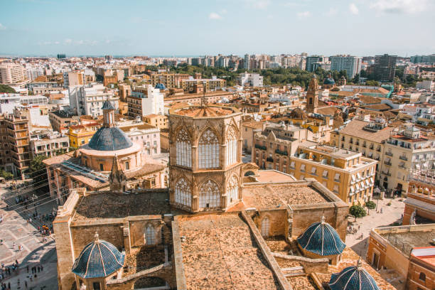istock Valencia, Spain, as seen from above 1042534760