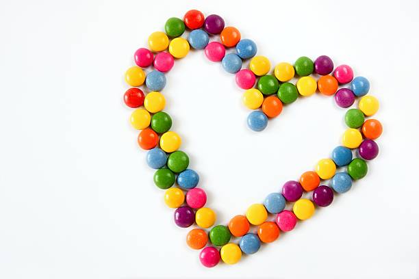 istock Colorful hearts made from sweets 104253772