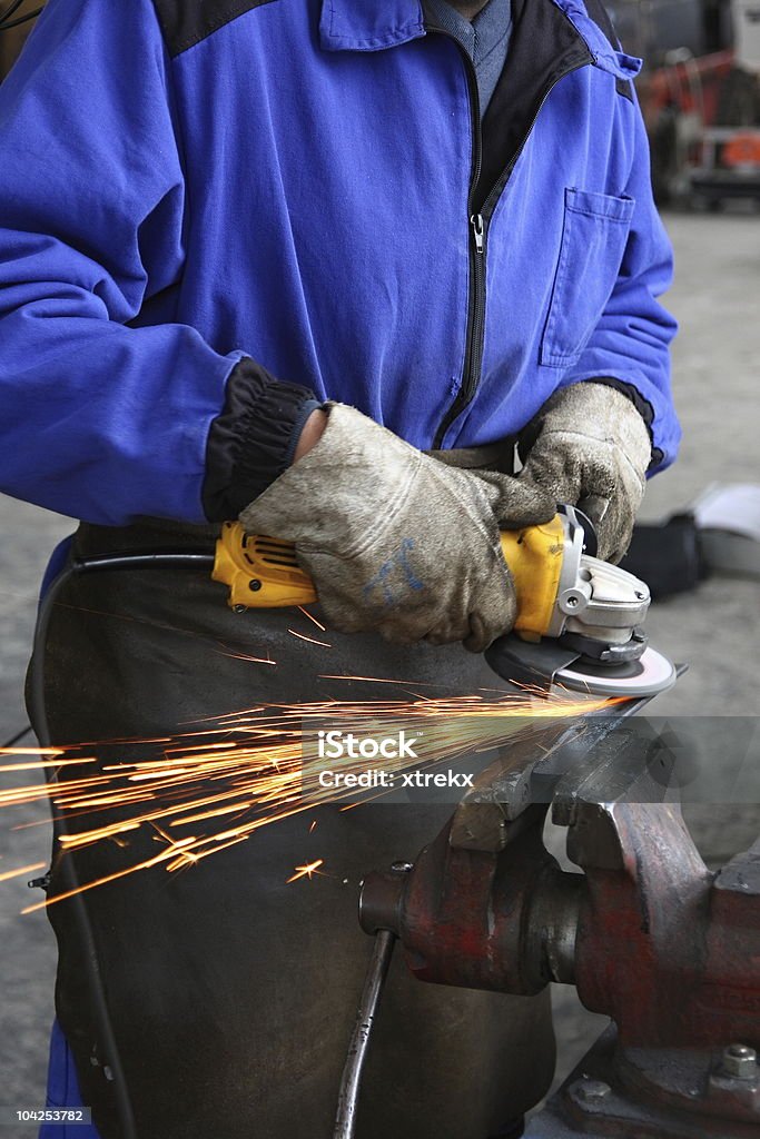 La industria pesada Trabajador manual - Foto de stock de Accesorio de cabeza libre de derechos