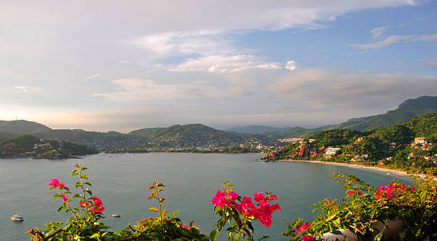 istock Zihuatenejo Bay At Sunset 104253904