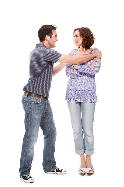 istock Angry couple yelling at each other 104254100