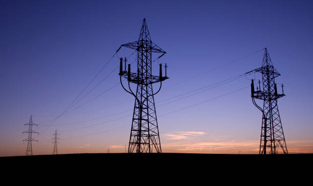 pylon power stock photo