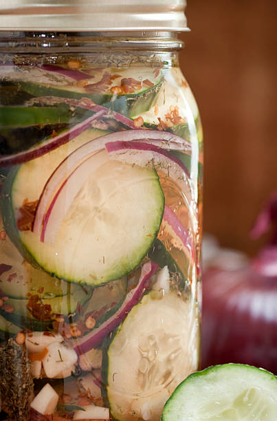 istock Jar of Homemade 24-Hour Pickles 104254476