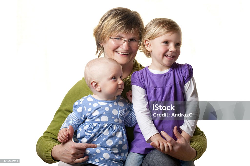 Grand-Mère et sa Granddaughters - Photo de 6-11 mois libre de droits