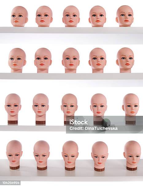Dummies On Shelf Stock Photo - Download Image Now - Repetition, Boredom, Doll