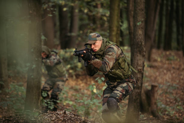 istock Army soldiers on a mission 1042549634