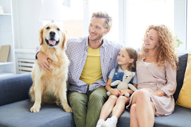 istock Family with pet 1042553116