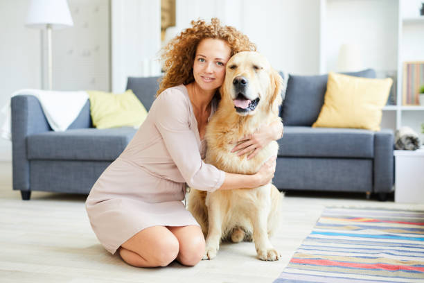 istock Woman with pet 1042553170