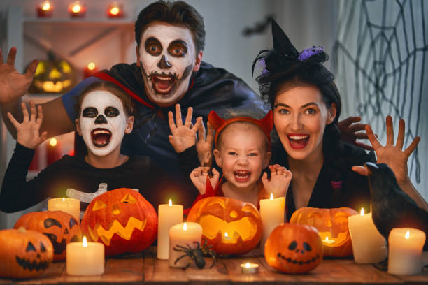 istock family celebrating Halloween 1042553342