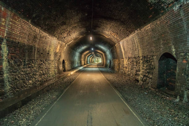 istock Walking through the Headstone Tunnel, Derbyshire, England, UK 1042554368