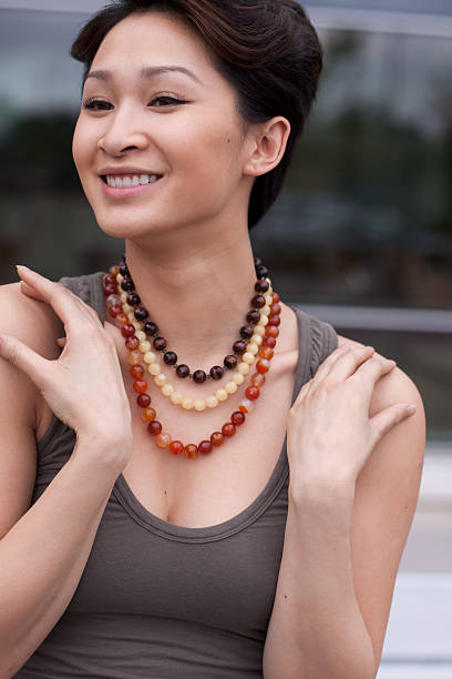 istock Woman wearing necklaces 104257122