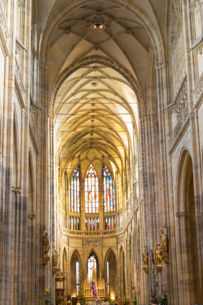 istock saint Vitus church inside in Prague czech repuplic 1042575180