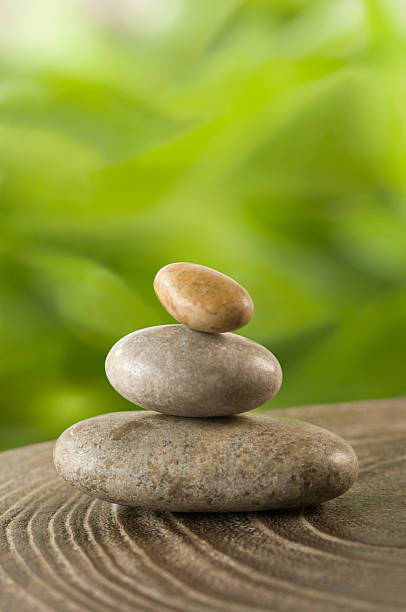 istock Piled Zen Stones and Nature Harmony 104257618