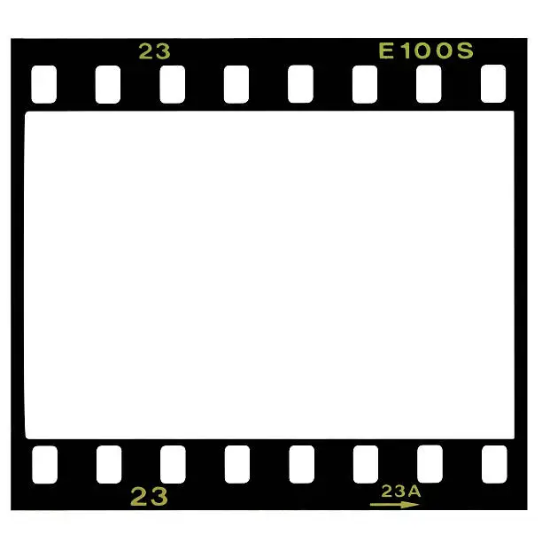 Photo of Blank 35mm film frame