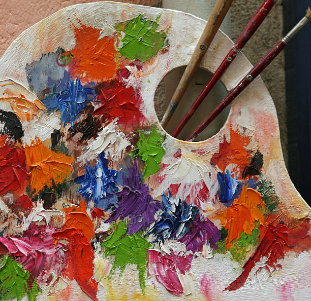 Colorful painted background