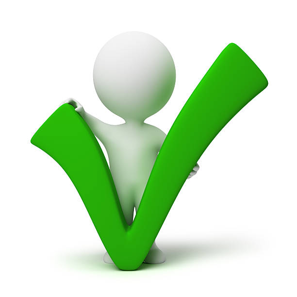 istock 3d small people - positive symbol 104260189