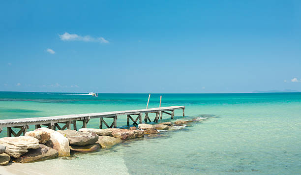 istock View from pier on the sea at loneliness beach 104261764