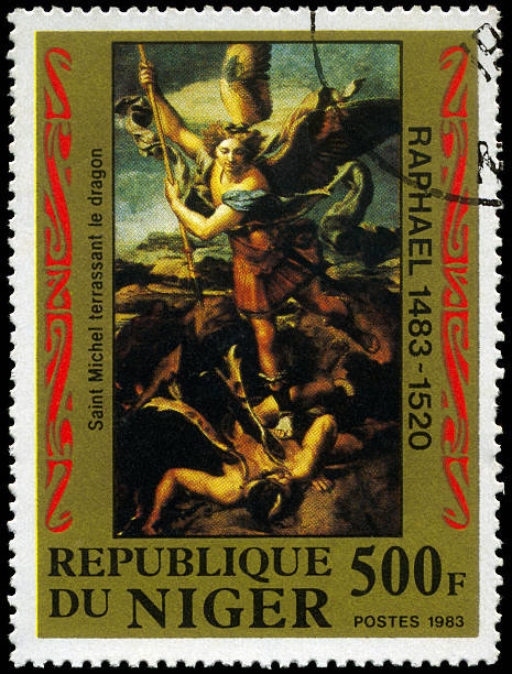 istock Saint Michael slaying the Dragon 104262759