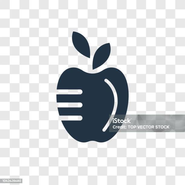 Apple Vector Icon Isolated On Transparent Background Apple Transparency Logo  Design Stock Illustration - Download Image Now - iStock