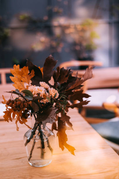 istock Autumn bouquet in a glass vase 1042631338
