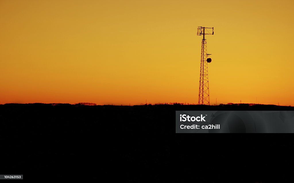 Komórka Wieża Zachód słońca - Zbiór zdjęć royalty-free (Bez ludzi)