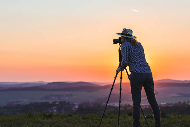 istock Enjoying spending time with camera in nature 1042631608