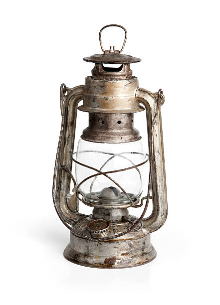istock Vintage oil lamp on white background  104263576