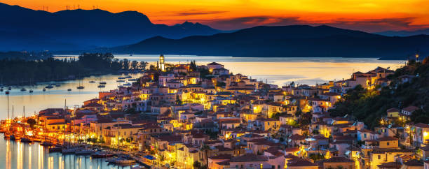 istock Poros at night, Greece 1042635942