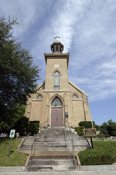 istock Historic Church with steps 104263595