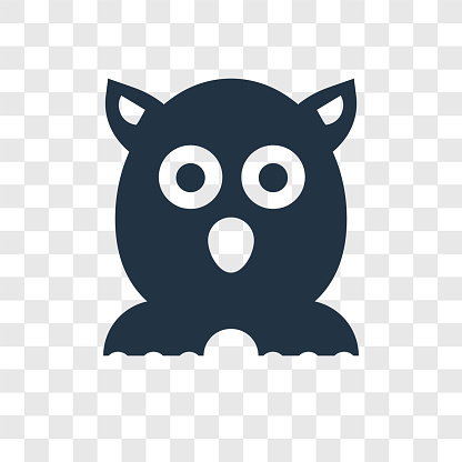 Furby toy vector icon isolated on transparent background, Furby toy transparency logo concept