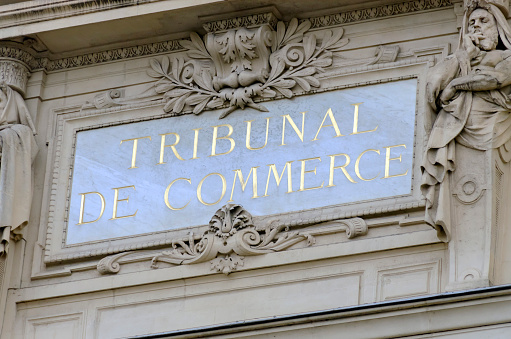 court of commerce of Paris in France, trading courthouse