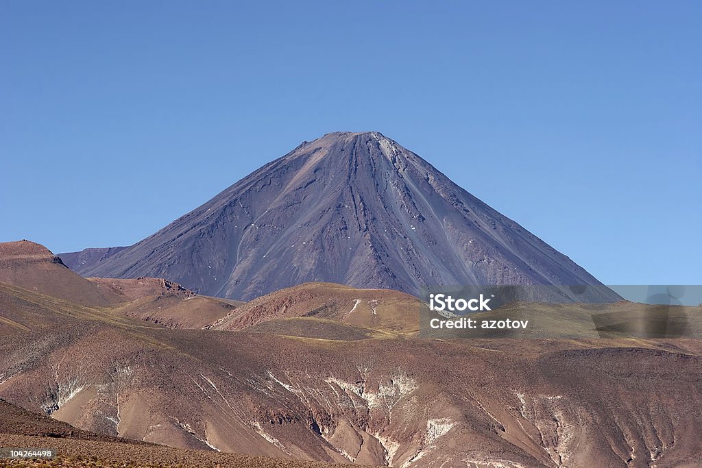 Licancabur volcano, Atacama Desert, Chile  Altiplano Stock Photo