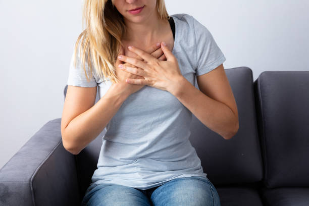 istock Woman Having Chest Pain 1042650976