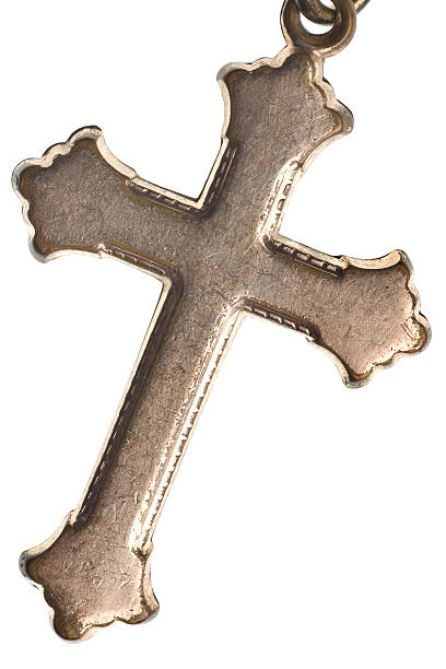 Antique Irish Cross stock photo
