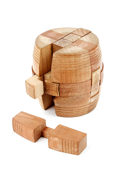 istock Wooden Barrel Puzzle With Piece Removed 104266093