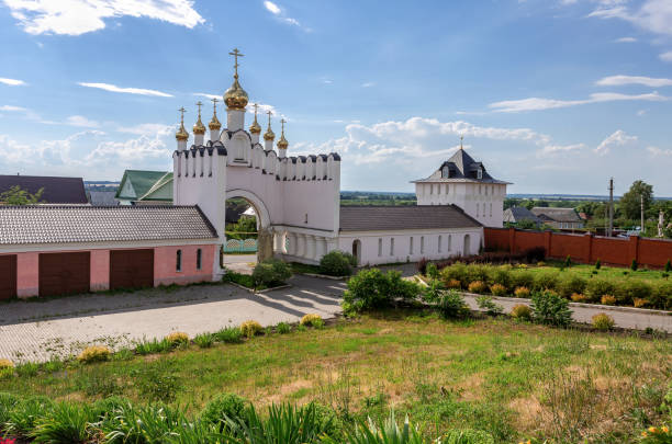 Holy-Varsonofievsky Pokrovo-Selischenskiy nunnery Holy-Varsonofievsky Pokrovo-Selischenskiy nunnery in Mordovia, Russia mordovia stock pictures, royalty-free photos & images