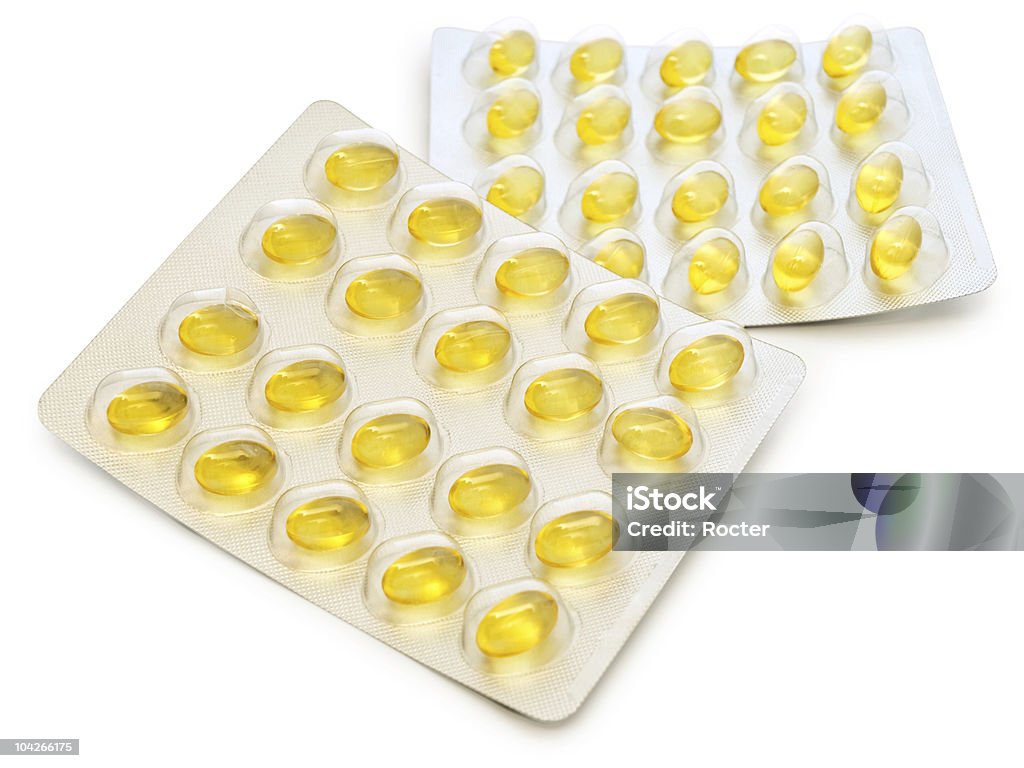 Aceite de pescado pastillas - Foto de stock de Aceite de hígado de pescado libre de derechos