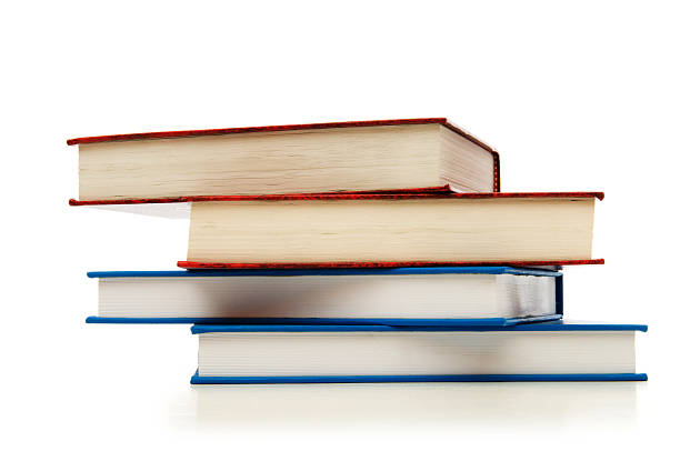 istock Stack of books isolated on the white background 104266199