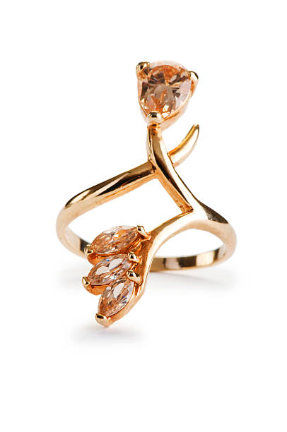 istock Jewellery ring isolated on the white background 104266236