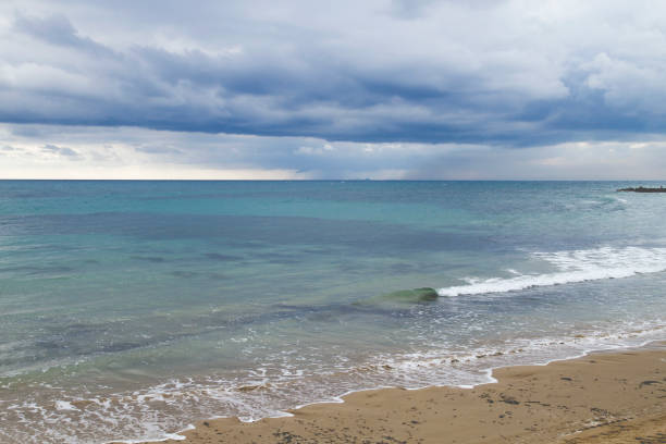 istock Stormy landscape by the sea 1042673624