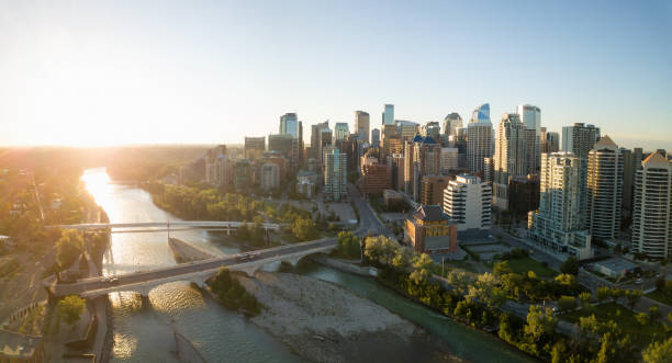 istock Aerial View of Downtown Calgary 1042692344